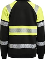 Miniatyrbilde 1 av Black/HV Yellow Jobman Hi-Vis Collegegenser med Refleks