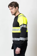 Miniatyrbilde 2 av Black/HV Yellow Jobman Hi-Vis Collegejakke