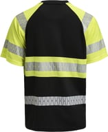 Miniatyrbilde 1 av Black/HV Yellow Jobman Hi-Vis Hurtigtørkende T-skjorte