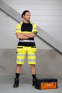 Miniatyrbilde 4 av Black/HV Yellow Jobman Hi-Vis Hurtigtørkende T-skjorte