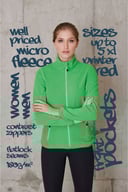 Miniatyrbilde 4 av Black Printer Twohand Fleecejakke Dame