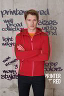 Miniatyrbilde 5 av Black Printer Layback Hettejakke