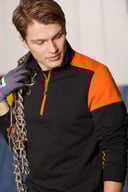 Miniatyrbilde 5 av Anthracite/Black Printer Prime Half-Zip Genser