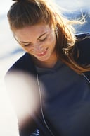 Miniatyrbilde 3 av Black Printer Heavy V-hals T-skjorte Dame