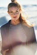 Miniatyrbilde 5 av Black Printer Heavy V-hals T-skjorte Dame