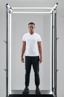 Miniatyrbilde 3 av Black Printer Worker Bukse