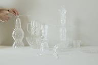 Miniatyrbilde 5 av 2-15-5017340 Sagaform Picknick all purpose glass 4-pac, transparant  Ø 7