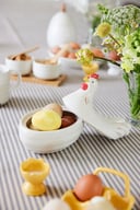 Miniatyrbilde 5 av 2-15-5018456 Sagaform Ellen egg hen (6) Off white