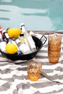 Miniatyrbilde 5 av 2-15-5018598 Sagaform Emilie Bomull og RPET Grønn/Hvit Teppe