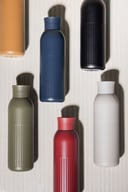 Miniatyrbilde 7 av 2-15-5018679 Sagaform Tekla Push Resirkulert Stål Termoflaske