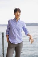 Miniatyrbilde 4 av Black Cutter & Buck Belfair Oxford Skjorte Dame