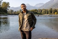 Miniatyrbilde 4 av Antracite Melange Cutter & Buck Manzanita U-hals T-skjorte