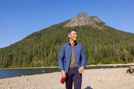 Miniatyrbilde 11 av Antracite Melange Cutter & Buck Manzanita U-hals T-skjorte