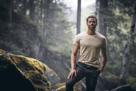 Miniatyrbilde 12 av Antracite Melange Cutter & Buck Manzanita U-hals T-skjorte