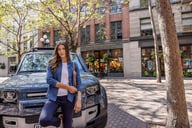 Miniatyrbilde 4 av Antracite Melange Cutter & Buck Manzanita U-hals T-skjorte Dame