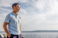 Miniatyrbilde 5 av Black Cutter & Buck Oceanside Stretch Poloskjorte