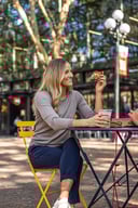 Miniatyrbilde 4 av Antracite Melange Cutter & Buck Kennewick Strikkegenser Dame