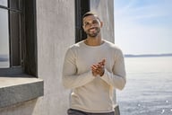 Miniatyrbilde 5 av Antracite Melange Cutter & Buck Carnation Strikkegenser