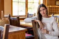 Miniatyrbilde 6 av Antracite Melange Cutter & Buck Carnation Strikkegenser Dame