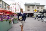 Miniatyrbilde 5 av Beige Cutter & Buck Edgemont Shorts Dame