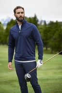 Miniatyrbilde 6 av Black Cutter & Buck Adapt Half-Zip Genser