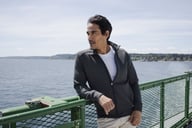 Miniatyrbilde 5 av Antracite Melange Cutter & Buck Pemberton Collegejakke