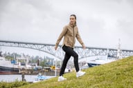 Miniatyrbilde 7 av Antracite Melange Cutter & Buck Pemberton Collegejakke Dame