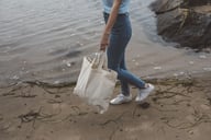 Miniatyrbilde 4 av Black Cottover Heavy Handlenett