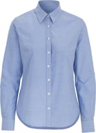 Miniatyrbilde 7 av Lt Blue Cottover Oxford Skjorte Dame
