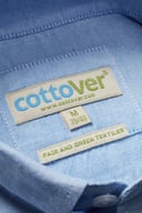 Miniatyrbilde 10 av Lt Blue Cottover Oxford Slim Fit Skjorte