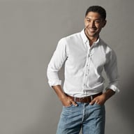 Miniatyrbilde 15 av Lt Blue Cottover Oxford Slim Fit Skjorte