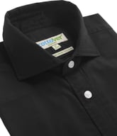 Miniatyrbilde 4 av Black Cottover Twill Comfort Fit Skjorte