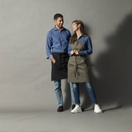 Miniatyrbilde 8 av Black Cottover Combi Forkle