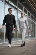 Miniatyrbilde 4 av Black Cottover French Terry Joggebukse Bukse