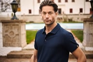 Miniatyrbilde 3 av Black J. Harvest Brookings Modern Fit Poloskjorte