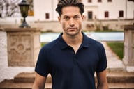 Miniatyrbilde 12 av Black J. Harvest Brookings Modern Fit Poloskjorte