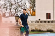 Miniatyrbilde 17 av Black J. Harvest Brookings Modern Fit Poloskjorte