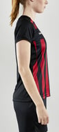 Miniatyrbilde 2 av Black/Bright Red Craft Teamwear Progress 2.0 Stripe  T-skjorte Dame