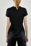 Miniatyrbilde 3 av Black/Bright Red Craft Teamwear Progress 2.0 Stripe  T-skjorte Dame