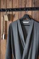 Miniatyrbilde 6 av Dark Grey Kosta Linnewäfveri Spa Morgenkåpe