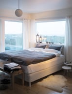 Miniatyrbilde 1 av Grey Kosta Linnewäfveri Check Bomullsateng Multi Sengesett med To Putevar