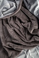 Miniatyrbilde 1 av Grey Kosta Linnewäfveri Nordby Fuskepels Pledd