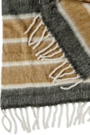 Miniatyrbilde 1 av Beige Kosta Linnewäfveri Håndvevd Ull og Akryl Pledd