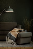 Miniatyrbilde 3 av Beige Kosta Linnewäfveri Håndvevd Ull og Akryl Pledd