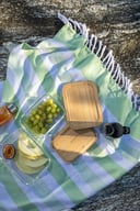 Miniatyrbilde 8 av White Lord Nelson Glass og Bambus Matboks