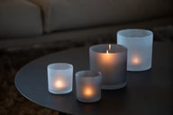 Miniatyrbilde 1 av Grey Lord Nelson Frostet Glass 15 x 15 cm Lanterne