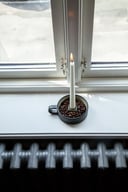 Miniatyrbilde 1 av Black Örrefors Jernverk 2-pk Bedchamber Lysestaker