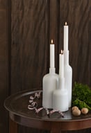 Miniatyrbilde 2 av Grey Örrefors Jernverk Porselen Sett med Lysestaker