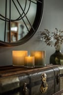 Miniatyrbilde 3 av Dark Green Örrefors Jernverk Glass 15x15 cm Lyslykt