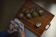 Miniatyrbilde 2 av Brown Örrefors Jernverk Acaciatre Skjærebrett